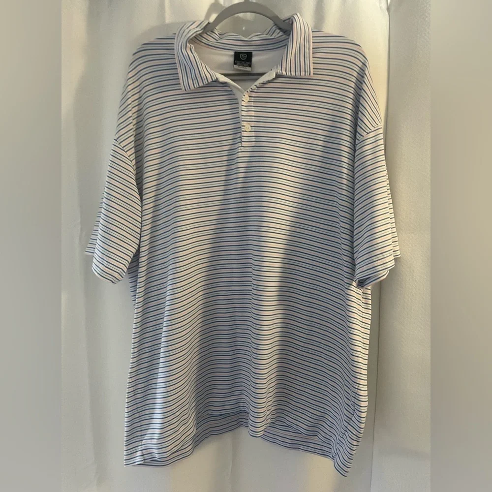 Men’s Nike Dry Fit Striped Polo Shirt XXL